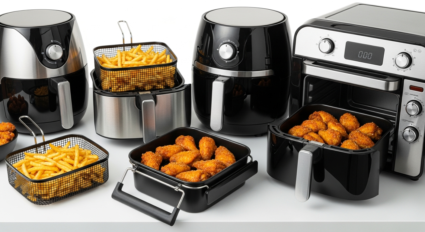 best air fryers of 2026 tested after 200 meals on kitchen counter